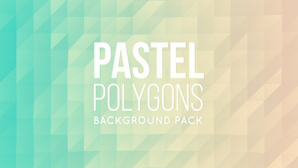 Animated pastel polygonal background 01