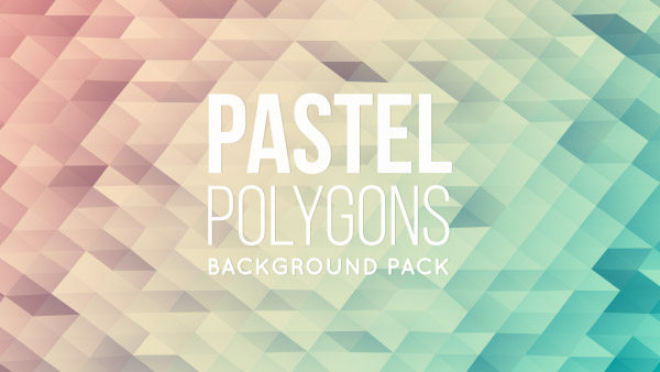 Animated pastel polygonal background 03