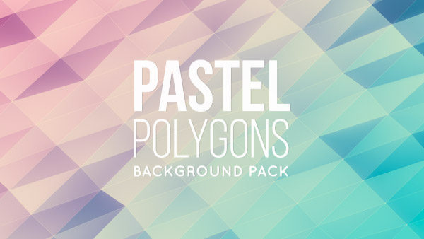 Animated pastel polygonal background 04
