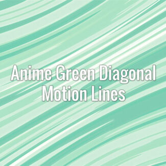 Fast-moving seamlessly looping diagonal green speed lines in Japanese animation style
