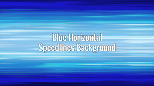 Fast-moving and seamlessly looping blue horizontal motion lines in Japanese animation style