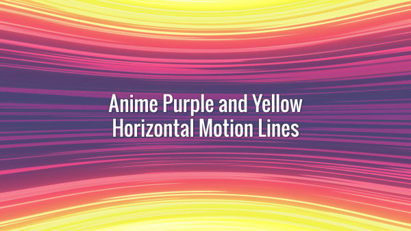 Fast-moving seamlessly looping purple and yellow horizontal speed lines in Japanese visual style.