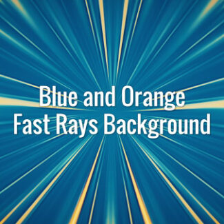 Fast-moving orange lines coming from the center of the blue background.
