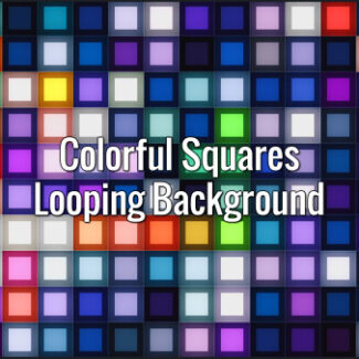 Flickering multicolor square palette.