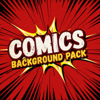 35 animated backgrounds in comics style