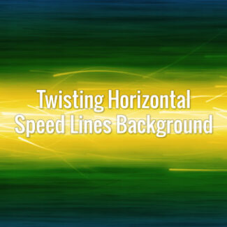 Twirling seamlessly looping bright motion lines on a green background.