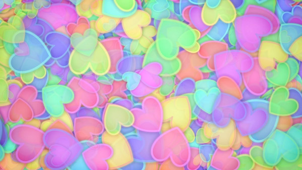 Hearts Animated Background