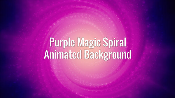 Seamlessly looping animated dark violet tunnel with spirally moving particles.
