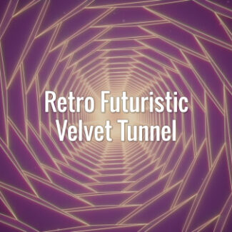 Seamlessly looping 80s retro futuristic velvet animated background.