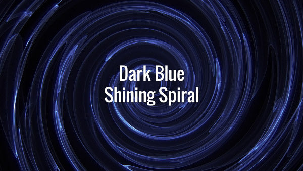 Blue glowing spiral and flickering particles. Seamlessly looping animated background.