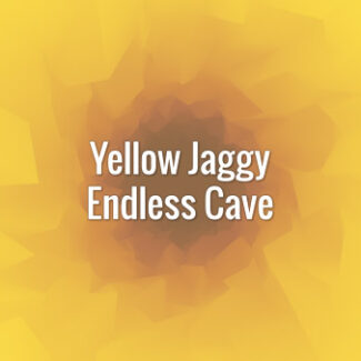 Seamlessly looping animated yellow tunnel.