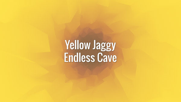 Seamlessly looping animated yellow tunnel.