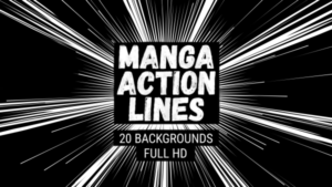 Animated Manga Action Lines Background 03