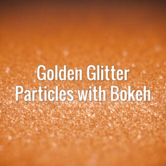 Seamlessly looping shiny golden particles with bokeh