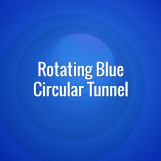 Seamlessly looping fast-moving rotating blue tunnel backdrop