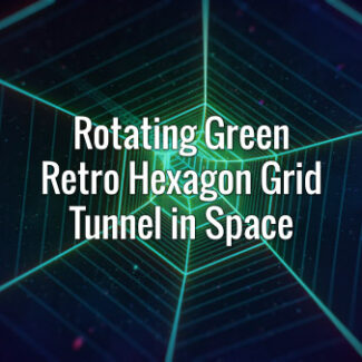 Seamlessly looping rotating fast hexagonal grid tunnel animated backdrop