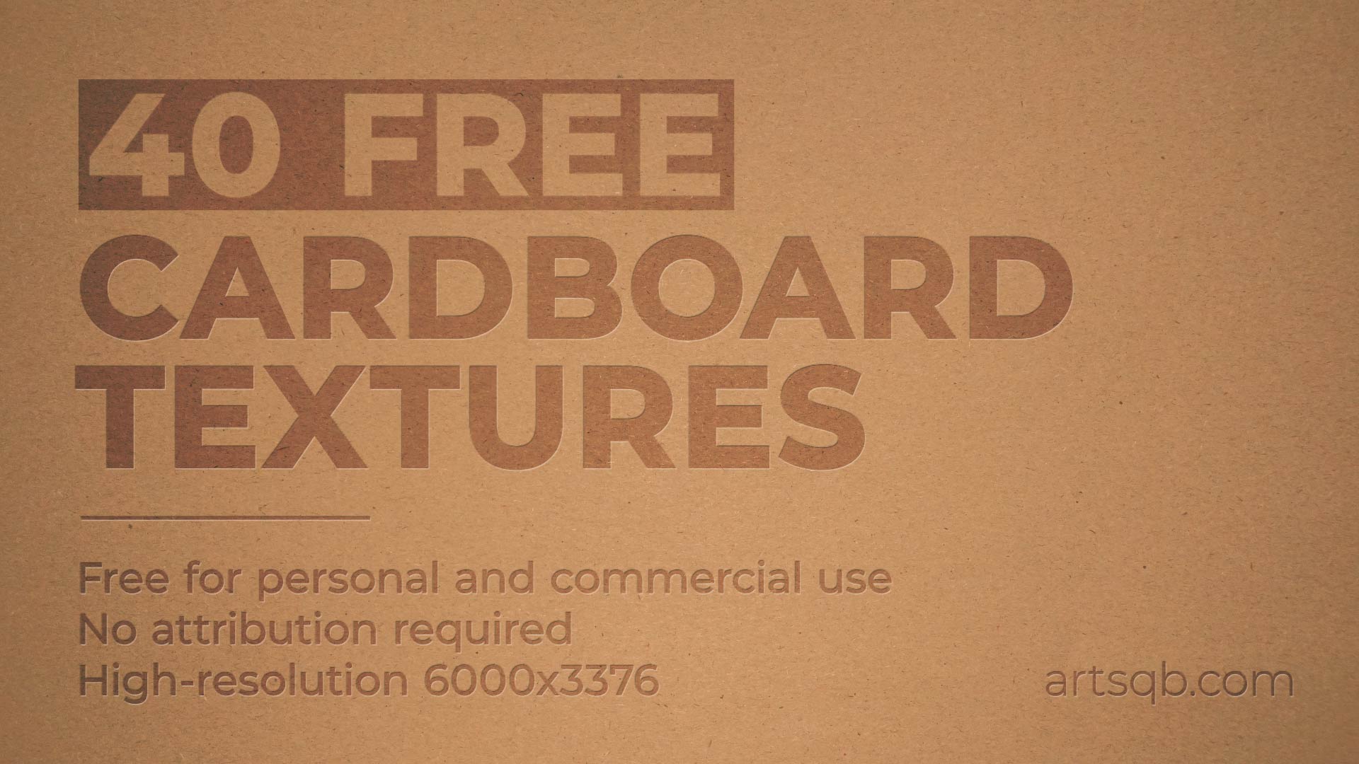40 Free Cardboard Textures by ArtSqb
