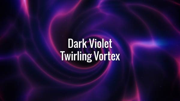 Seamlessly looping dark purple swirling tunnel animated background.