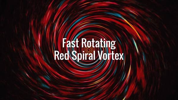 Seamlessly looping red swirling tunnel and particles. Animated background.