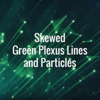 Seamlessly looping floating diagonal green lines, squares and particles. Animated background.