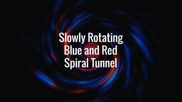 Seamlessly looping blue and red swirling tunnel. Animated background.