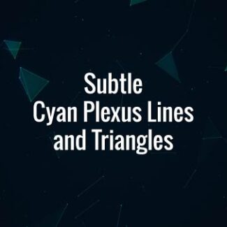 Seamlessly looping floating cyan lines, triangles and particles. Animated background.