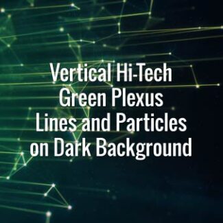 Seamlessly looping floating vertical green lines, squares and particles. Animated backdrop.