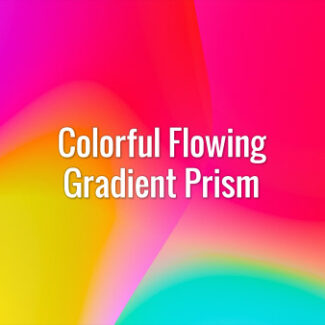 Seamlessly looping multicolored flowing gradient abstract prism waves. Animated background.