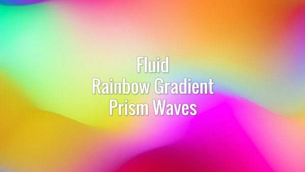 Seamlessly looping iridescent flowing gradient abstract waves. Animated background.