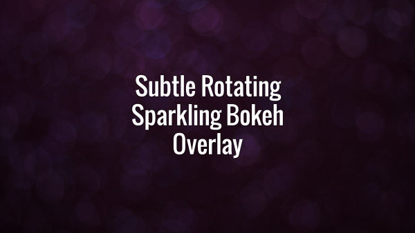 Seamlessly looping spinning flickering purple glitter bokeh particles.
