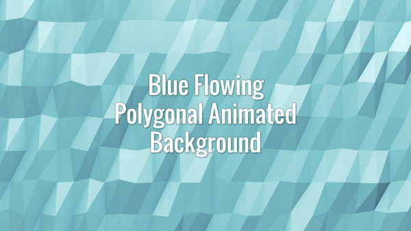 Seamlessly looping flowing blue polygonal surface. Animated background.