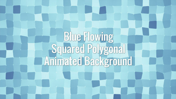 Seamlessly looping flowing blue square surface. Animated background.