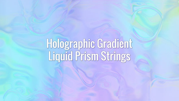 Flowing holographic fluid iridescent prism threads. Seamlessly looping animated background.