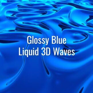 Seamlessly looping slowly flowing metallic blue liquid 3D substance. Animated background.