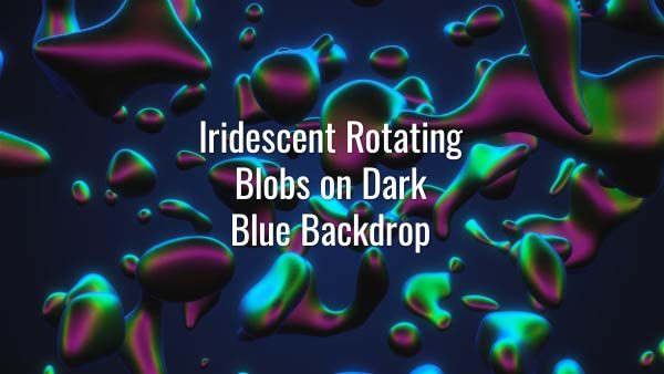 Seamlessly looping fast-rotating liquid 3D substance on dark backdrop. Animated background.