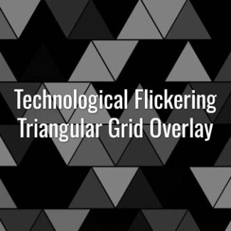 Seamlessly looping hi-tech futuristic blinking triangular grid. Animated overlay.