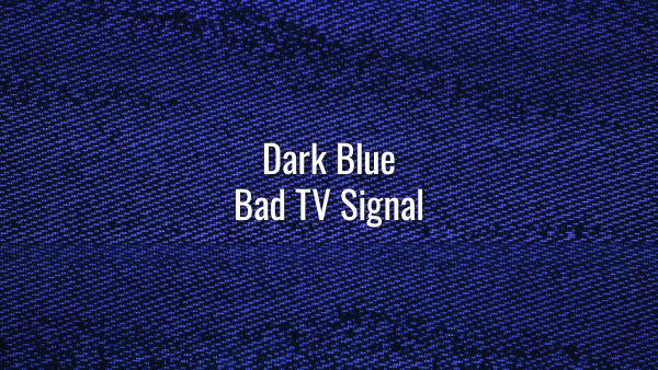 Seamlessly looping blue malfunctioning TV static noise.