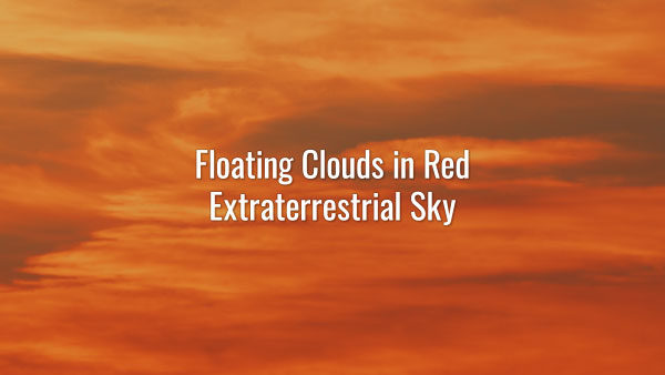Time-lapse video of slowly floating peculiar orange and red clouds